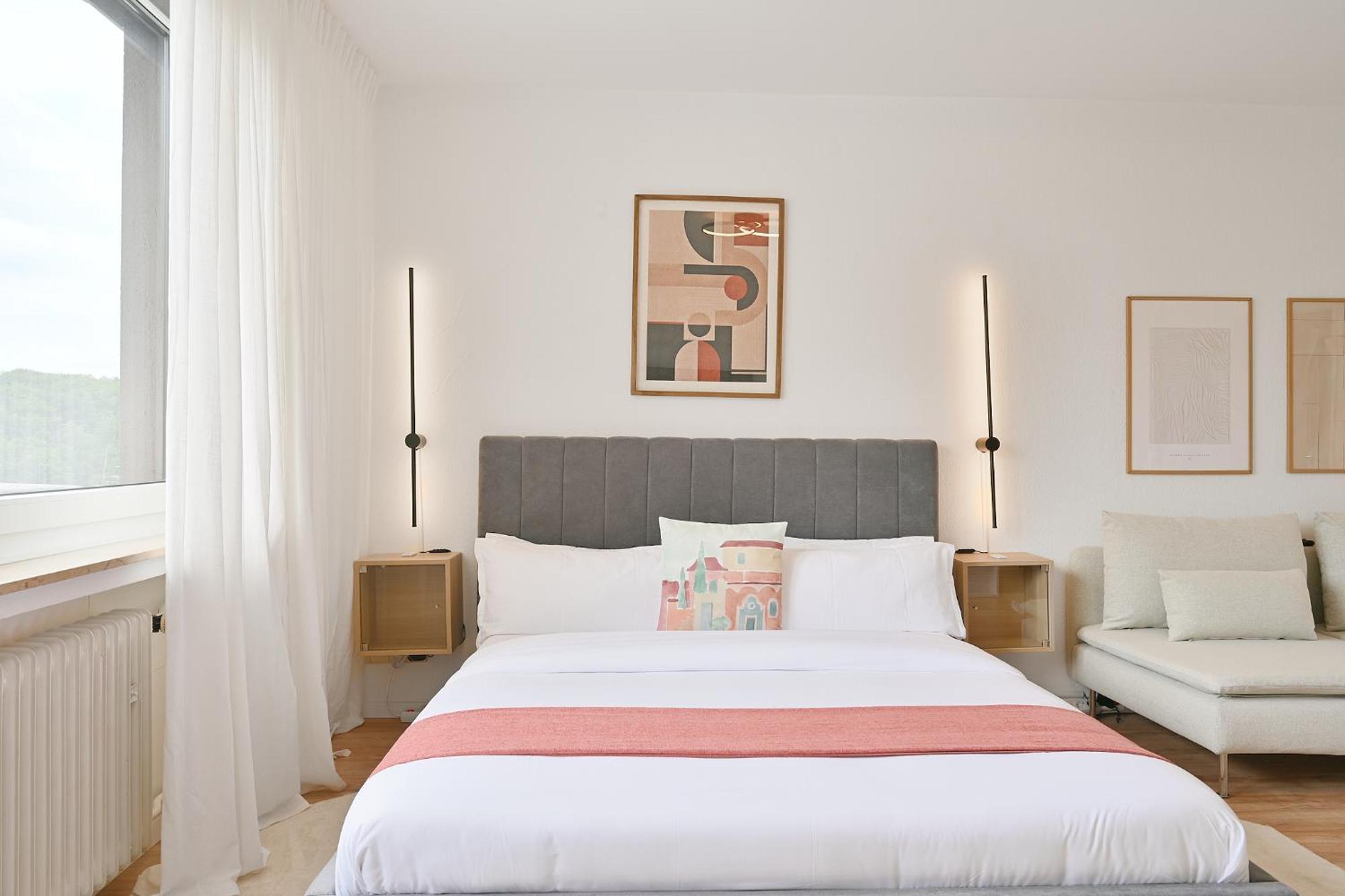 Beautiful And Stylish 1-Bedroom With Kitchen And King Size Bed Wuppertal Luaran gambar
