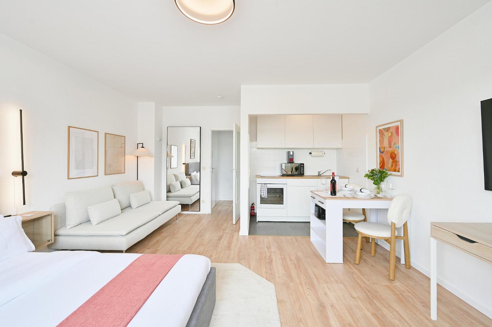 Beautiful And Stylish 1-Bedroom With Kitchen And King Size Bed Wuppertal Luaran gambar